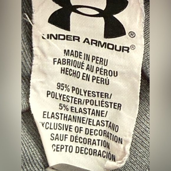 Under Armour Heat Gear Gray Polo Golf Sporty Collared Shirt Solid Men 2XL EUC - Picture 6 of 8